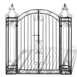 vidaXL Zierendes Gartentor Schmiedeeisen 122×20,5×134 cm  