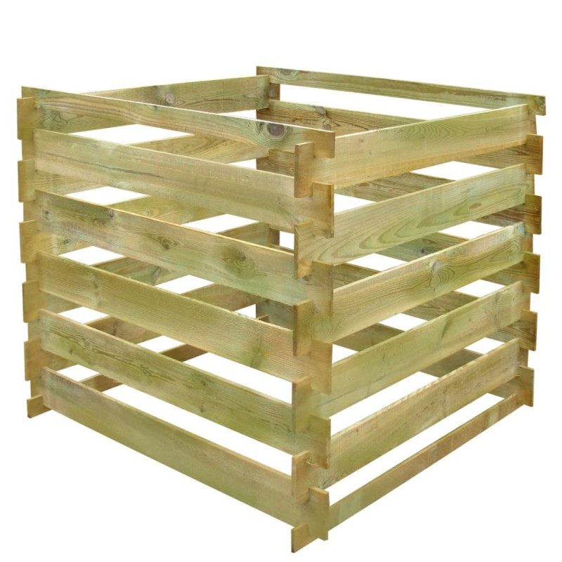 vidaXL Lattenkomposter 0,54 m3 Quadratisch Holz vidaXL Lattenkomposter 0,54 m3 Quadratisch Holz