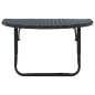 vidaXL Balkontisch 60x60x32 cm Schwarz Poly Rattan vidaXL Balkontisch 60x60x32 cm Schwarz Poly Rattan
