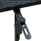 vidaXL Balkontisch 60x60x32 cm Schwarz Poly Rattan vidaXL Balkontisch 60x60x32 cm Schwarz Poly Rattan