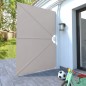 vidaXL Faltbarer Terrassen-Seitenfächer Creme 240×160 cm vidaXL Faltbarer Terrassen-Seitenfächer Creme 240×160 cm