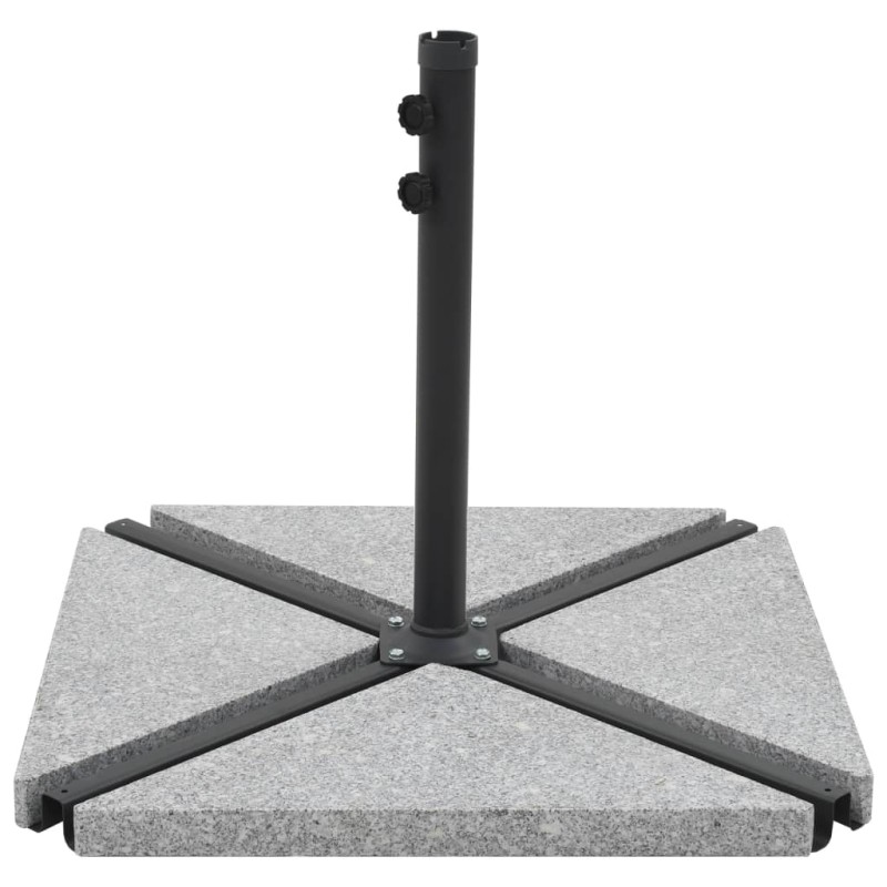 vidaXL Sonnenschirm-Gewichtsplatte Granit 15 kg Dreieckig Grau vidaXL Sonnenschirm-Gewichtsplatte Granit 15 kg Dreieckig Grau