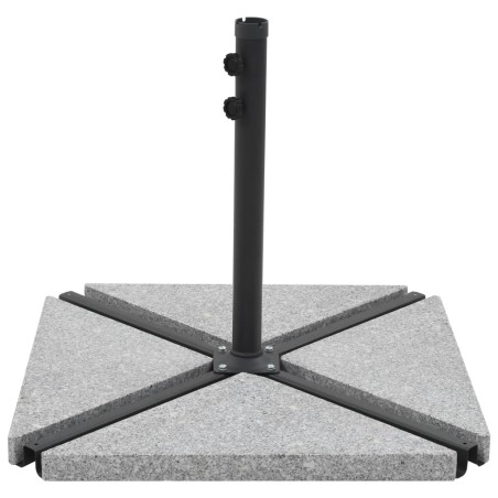 vidaXL Sonnenschirm-Gewichtsplatte Granit 15 kg Dreieckig Grau