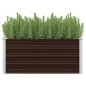 vidaXL Garten-Hochbeet Braun 100 x 40 x 45 cm Verzinkter Stahl vidaXL Garten-Hochbeet Braun 100 x 40 x 45 cm Verzinkter Stahl