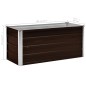 vidaXL Garten-Hochbeet Braun 100 x 40 x 45 cm Verzinkter Stahl vidaXL Garten-Hochbeet Braun 100 x 40 x 45 cm Verzinkter Stahl