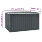 vidaXL Gartenbox Grau 171 x 99 x 93 cm vidaXL Gartenbox Grau 171 x 99 x 93 cm