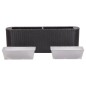 vidaXL Garten-Hochbeet 120×24×40 cm Poly Rattan Schwarz vidaXL Garten-Hochbeet 120×24×40 cm Poly Rattan Schwarz