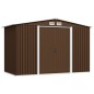 vidaXL Geräteschuppen Braun 257x205x178 cm Stahl vidaXL Geräteschuppen Braun 257x205x178 cm Stahl