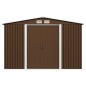 vidaXL Geräteschuppen Braun 257x205x178 cm Stahl vidaXL Geräteschuppen Braun 257x205x178 cm Stahl