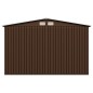 vidaXL Geräteschuppen Braun 257x205x178 cm Stahl vidaXL Geräteschuppen Braun 257x205x178 cm Stahl