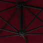 vidaXL Sonnenschirm Wandmontage mit Metallmast 300 cm Burgunderrot vidaXL Sonnenschirm Wandmontage mit Metallmast 300 cm Burgunderrot