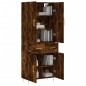 Highboard Räuchereiche 69,5x34x180 cm Holzwerkstoff Highboard Räuchereiche 69,5x34x180 cm Holzwerkstoff