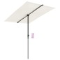 vidaXL Sonnenschirm mit Aluminium-Mast 2x1,5 m Sandweiß vidaXL Sonnenschirm mit Aluminium-Mast 2x1,5 m Sandweiß