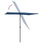 vidaXL Sonnenschirm mit Aluminium-Mast 2x1,5 m Azurblau vidaXL Sonnenschirm mit Aluminium-Mast 2x1,5 m Azurblau