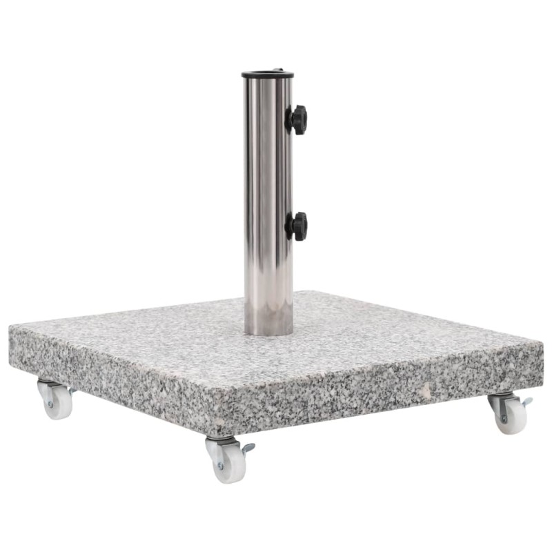 vidaXL Sonnenschirmständer Granit 30 kg Quadrat Grau vidaXL Sonnenschirmständer Granit 30 kg Quadrat Grau