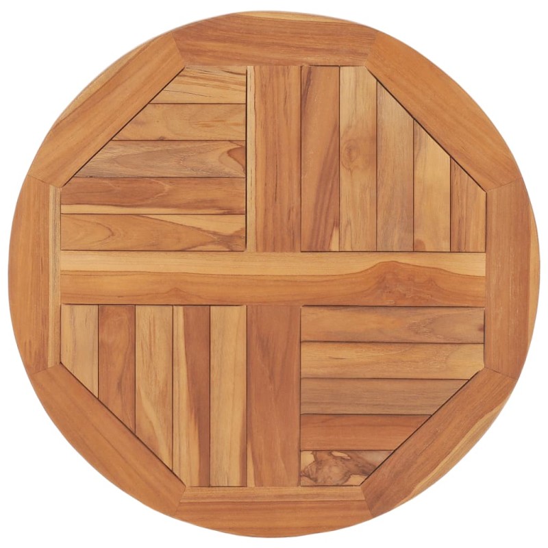 vidaXL Tischplatte Massivholz Teak Rund 2,5 cm 60 cm vidaXL Tischplatte Massivholz Teak Rund 2,5 cm 60 cm