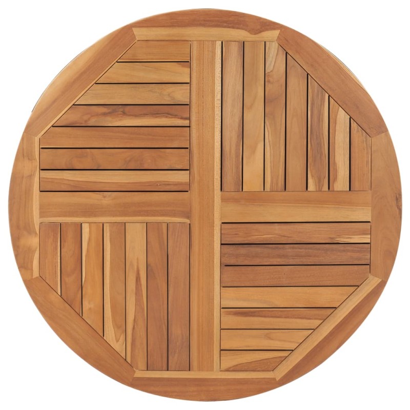 vidaXL Tischplatte Massivholz Teak Rund 2,5 cm 90 cm vidaXL Tischplatte Massivholz Teak Rund 2,5 cm 90 cm