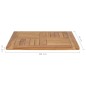 vidaXL Tischplatte Massivholz Teak 60×60×2,5 cm vidaXL Tischplatte Massivholz Teak 60×60×2,5 cm