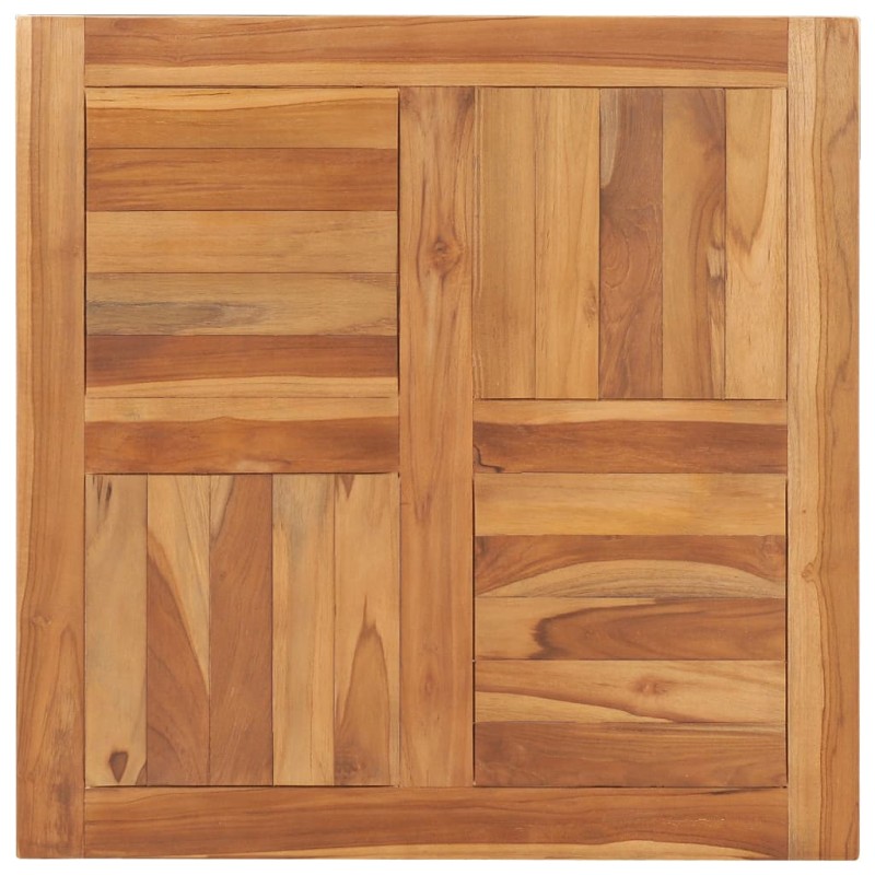 vidaXL Tischplatte Massivholz Teak 70×70×2,5 cm 