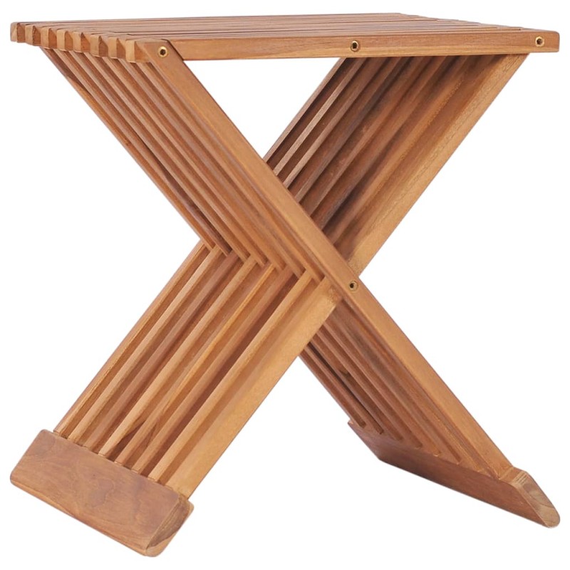 vidaXL Klappbarer Hocker 40×32×45 cm Massivholz Teak vidaXL Klappbarer Hocker 40×32×45 cm Massivholz Teak