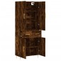 Highboard Räuchereiche 69,5x34x180 cm Holzwerkstoff Highboard Räuchereiche 69,5x34x180 cm Holzwerkstoff