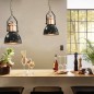 vidaXL Deckenlampe 2 Stk. Schwarz Rund E27 vidaXL Deckenlampe 2 Stk. Schwarz Rund E27