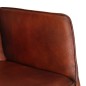 Schaukelstuhl mit Hocker Braun Echtleder Schaukelstuhl mit Hocker Braun Echtleder