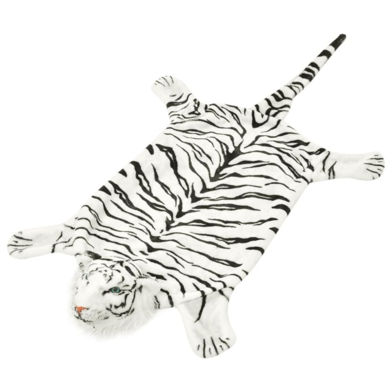 vidaXL Tigerfell Teppich Plüsch 144 cm Weiß vidaXL Tigerfell Teppich Plüsch 144 cm Weiß