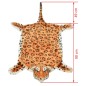 vidaXL Plüsch Leopardenfell Teppich 139 cm Braun vidaXL Plüsch Leopardenfell Teppich 139 cm Braun