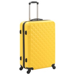 vidaXL Hartschalen-Trolley-Set 3 Stk. Gelb ABS