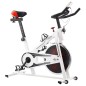 vidaXL Heimtrainer mit Pulsmesser Weiß und Rot vidaXL Heimtrainer mit Pulsmesser Weiß und Rot
