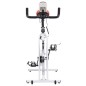 vidaXL Heimtrainer mit Pulsmesser Weiß und Rot vidaXL Heimtrainer mit Pulsmesser Weiß und Rot