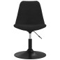 Esszimmerstühle 4 Stk. Drehbar Schwarz Samt Esszimmerstühle 4 Stk. Drehbar Schwarz Samt