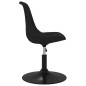 Esszimmerstühle 4 Stk. Drehbar Schwarz Samt Esszimmerstühle 4 Stk. Drehbar Schwarz Samt