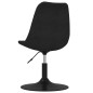 Esszimmerstühle 4 Stk. Drehbar Schwarz Samt Esszimmerstühle 4 Stk. Drehbar Schwarz Samt