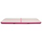 vidaXL Aufblasbare Gymnastikmatte mit Pumpe 500x100x15 cm PVC Rosa vidaXL Aufblasbare Gymnastikmatte mit Pumpe 500x100x15 cm PVC Rosa