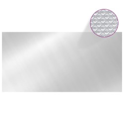 vidaXL Poolabdeckung Silbern 732x366 cm PE