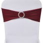 25x Stuhlschleifen Stretch Schleifenbänder + Diamant Schnalle Bordeaux 25x Stuhlschleifen Stretch Schleifenbänder + Diamant Schnalle Bordeaux