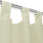 Vorhänge Gardinen aus Satin 2-teilig 140 x 225 cm Creme Vorhänge Gardinen aus Satin 2-teilig 140 x 225 cm Creme