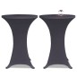 vidaXL Tischhusse Stretchhusse 2 Stk 80 cm Anthrazit vidaXL Tischhusse Stretchhusse 2 Stk 80 cm Anthrazit