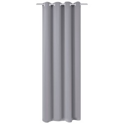 vidaXL Verdunkelungsvorhang mit Metallösen 270 x 245 cm Grau