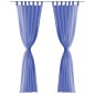 vidaXL Voile-Gardinen 2 Stk. 140 x 225 cm Königsblau vidaXL Voile-Gardinen 2 Stk. 140 x 225 cm Königsblau