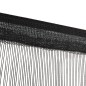 vidaXL Fadenvorhänge 2 Stk. 100 x 250 cm Schwarz vidaXL Fadenvorhänge 2 Stk. 100 x 250 cm Schwarz