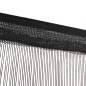 vidaXL Fadenvorhänge 2 Stk. 140 x 250 cm Schwarz vidaXL Fadenvorhänge 2 Stk. 140 x 250 cm Schwarz