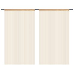 vidaXL Fadenvorhänge 2 Stk. 140 x 250 cm Beige