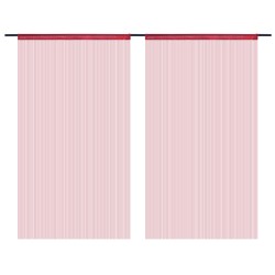 vidaXL Fadenvorhänge 2 Stk. 140 x 250 cm Burgunderrot