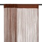 vidaXL Fadenvorhänge 2 Stk. 100 x 250 cm Braun vidaXL Fadenvorhänge 2 Stk. 100 x 250 cm Braun