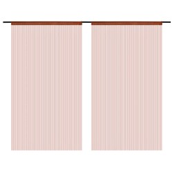 vidaXL Fadenvorhänge 2 Stk. 100 x 250 cm Braun