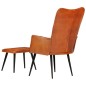 Ohrensessel mit Hocker Hellbraun Echtleder Ohrensessel mit Hocker Hellbraun Echtleder