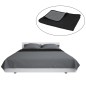vidaXL Zweiseitige Tagesdecke Gesteppt 220 x 240 cm Grau und Schwarz vidaXL Zweiseitige Tagesdecke Gesteppt 220 x 240 cm Grau und Schwarz